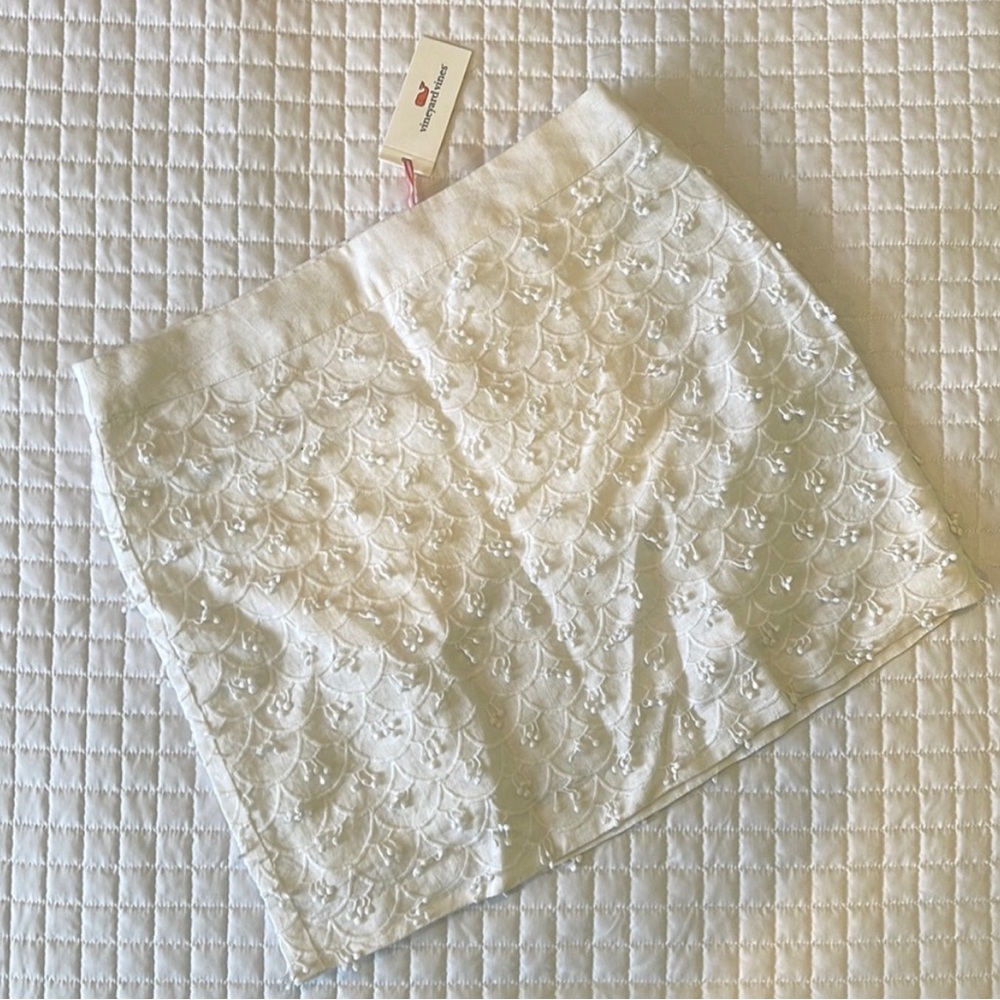 NWT! Vineyard Vines White Lace Skirt
